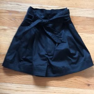 Zara women skirt shorts with front belt .